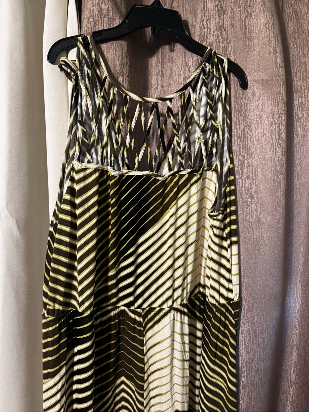 Cato Plus Size Women’s  Chevron Horizontal Striped Pattern Maxi Dress Size 22/24 - Picture 7 of 10